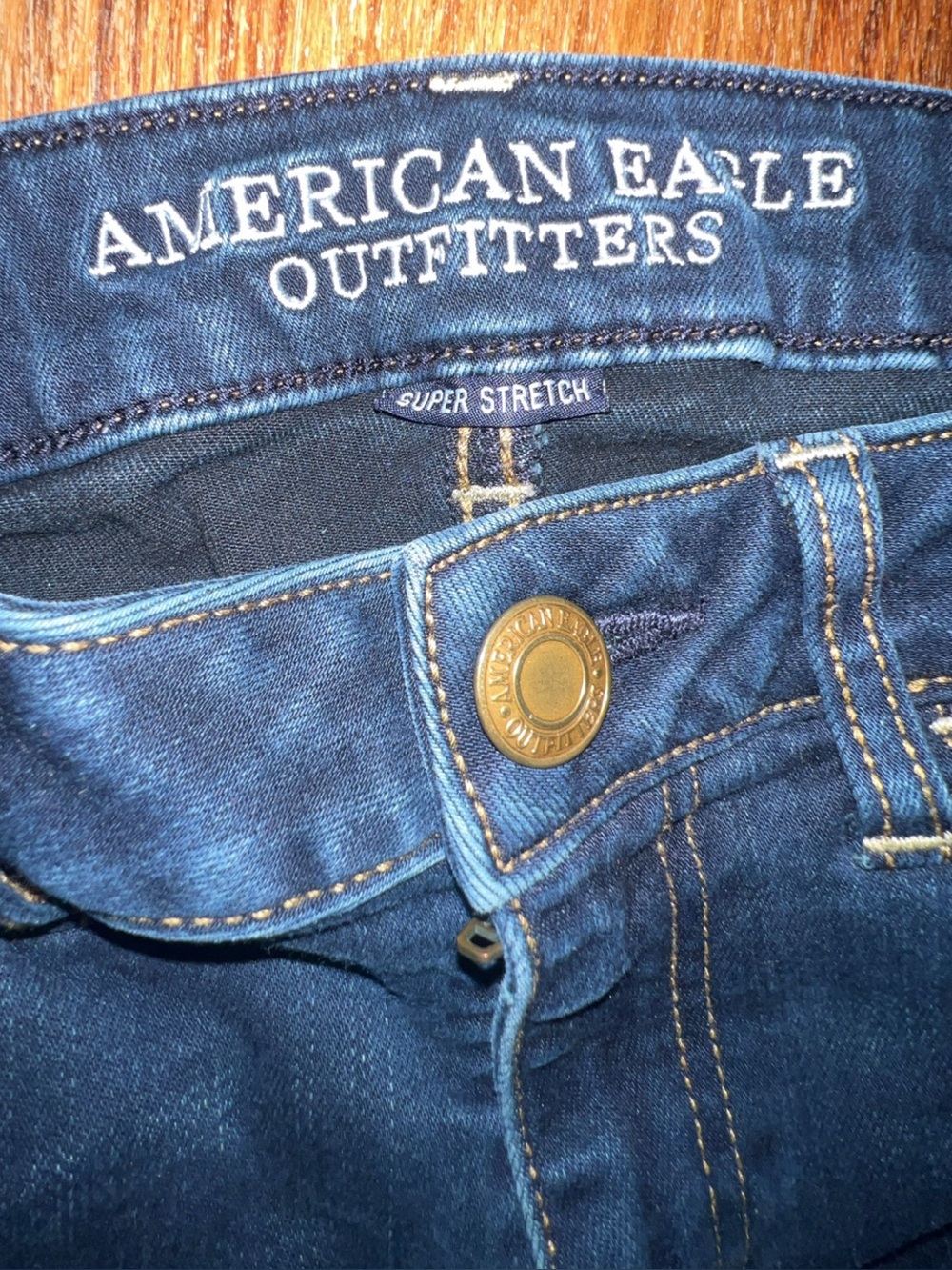 American Eagle Super Stretch Jegging Jeans Dark Wash Women’s Size 6 Short - Picture 3 of 6